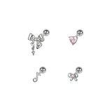 [SET] スウィート メロディ リボン ピアス