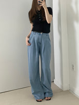 Loewe Ribbed Button Collar Short Sleeve Knit