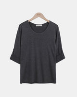 キーン ロールアップ 7分袖Tシャツ