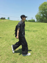 Mobin チェックサマーハーフシャツ 6C