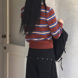Rican Stripe Wool Round Knitwear
