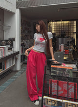 ハードループクロップ半袖Tシャツ