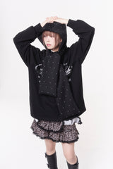 Mini heart reversible hood muffler