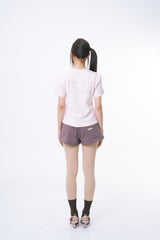 ドントビーブルーグリッターTシャツ (PALE PINK)