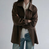 [Roante] Suede Collar Jacket - 2 Colors