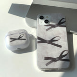 Lace Black Core AirPods Case_matt