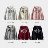 Eaton high-quality patch embroidered solid hooded zip-up