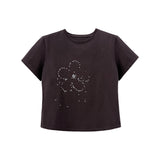 ドットドットTシャツ - ディープブラウン