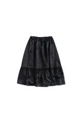 グロッシーミディスカート_black