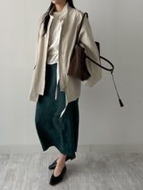 Jacquard flower long skirt