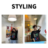 '4 SENSE' オーバーサイズTシャツ_WHITE