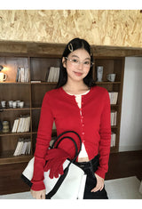 オールレイヤードインナー長袖カーディガン