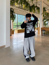 Color Sweat Denim Stitch Balloon 2C