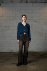 DIANA KNIT CARDIGAN / BLUE