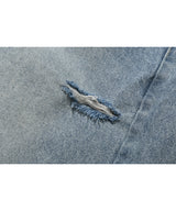 Bleached Bermuda Pants (Light Blue)