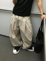 Mier Linen Cut-out Wide Pants 4C