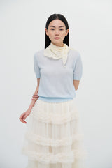 Embroidered Petit Arc Scarf_2colors