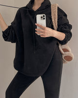 Hooded hoodie & pants set