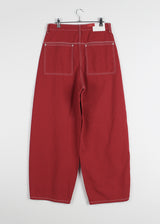 COLOR STITCH WIDE PANTS