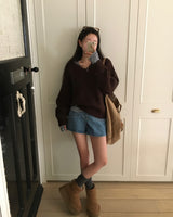 [BELLIDE MADE] Cookie, stripe finger hole T-shirt