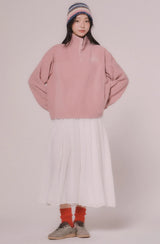 FLEECE PULLOVER T-SHIRT (Pink)