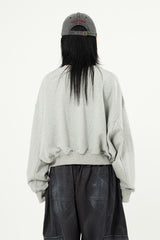 アルトバットウィングスリーブクロップスウェットシャツ