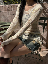 [S/S] Punching knit one piece
