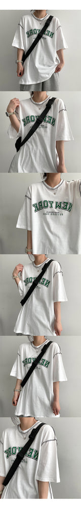 ウェブルステッチ半袖Tシャツ