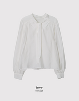 [SHOPPERMADE] MK Modal Puff Tie Blouse (3color)