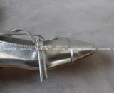 Enamel Cubic Merijane Flat Shoes