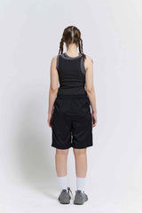 Mesh track shorts (Black/White)