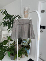 Billy Checkered Pleats Mini Skirt (one color)