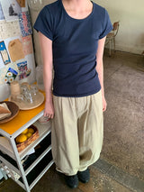 シュルベーシックカラー半袖Tシャツ