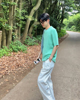 パレットツイスト半袖ニット