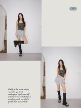 Camo retro U-neck sleeveless T-shirt