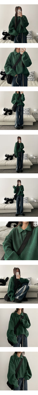 [S–XL] Lot String Track Wide Denim Pants