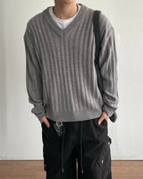 Frame V-neck Crop Knit