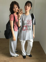 サーファークルーネックTシャツ (2color)