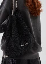 Flower backpack black