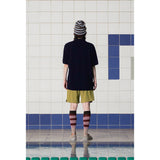 ボタンフラワーPKポロシャツ / NAVY