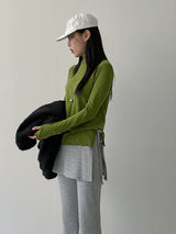 [Brushed Lining] ウェーブウォーマータートルネックTシャツ