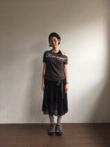 ハートドットシフォンスカート (1color)