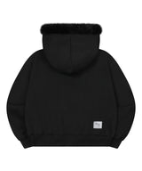 ソイ2wayファーフードジップアップ (2COLOR)