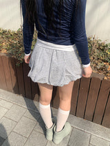 チェックバルーンスカート (2C)