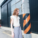 Smocked blouse cream