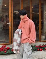 Tessie Stitch High Neck Two-Way Knit