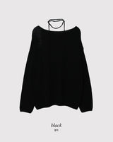 サンシャインウールボートネックニット＋タイセット (4color)