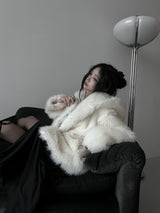 lisa faux fur hooded jacket (2color)