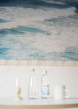 JEJU marine blue tassel blanket