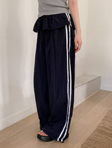 #ST Frill Layered Banding Track Pants (2color)